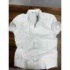 2569-Zara Kısa Kollu Beyaz Penye Slim Fit Gömlek