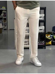 8769-JC Krem Keten Pantolon