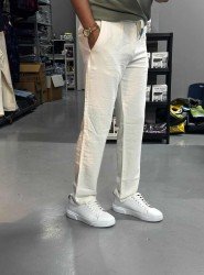 8769-JC Krem Keten Pantolon