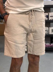8777-BYMN Vizon Comfort Fit Müslin Şort