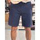 8778-BYMN Lacivert Comfort Fit Müslin Şort