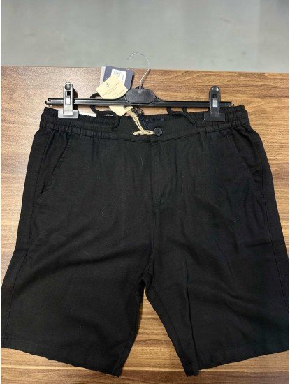 9442-Brooks Brothers Siyah Balık Sırtı Şort
