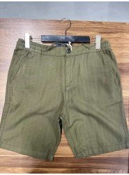 9444-Brooks Brothers Haki Balık Sırtı Şort