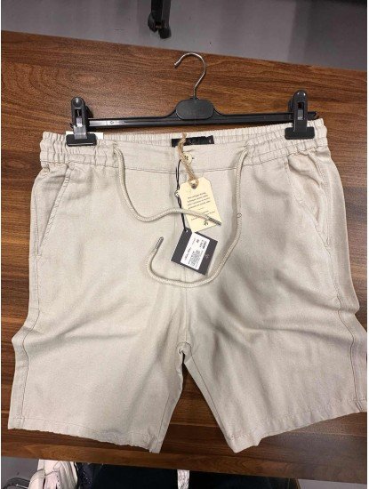 9445-Brooks Brothers Vizon Balık Sırtı Şort