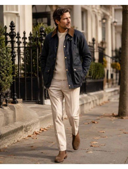 9460--Barbour Lacivert Mont