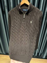 9464-PL Kahverengi Örme Model Triko