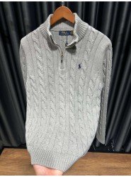 9466-PL Gri Örme Model Triko
