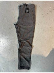 9478-NTW Gri  Kışlık İp Detaylı Joger Pantolon