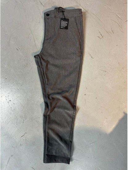 9478-NTW Gri  Kışlık İp Detaylı Joger Pantolon