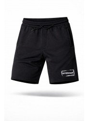 20042-ARMN Siyah Nakış/Baskı Logo Şort 