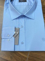2586-VK Mavi Slim Fit Gömlek