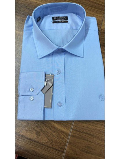 2586-VK Mavi Slim Fit Gömlek