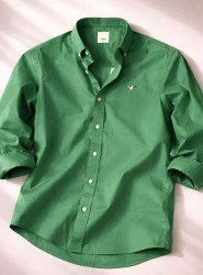 2655-BYMN Comfort Fit Ç. Yeşili Pamuk Gömlek