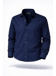 2704-VK Lacivert Comfort Fit Gömlek 