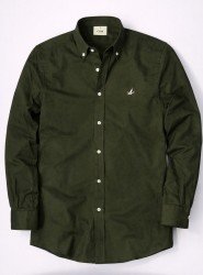 2718-BYMN Haki Yeşil  Comfort Fit Gömlek 