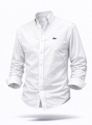 2761-LCST Beyaz Pamuklu Slim Fit Gömlek 