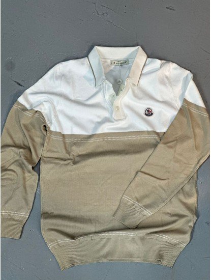 9108-Monchler Bej Polo Yaka Triko