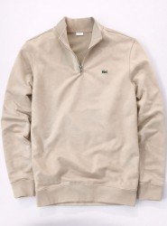 6146-LCST Bej Yarım Fermuarlı Sweath
