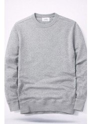 6185-Daıly Gri Bisiklet Yaka İnce Sweath