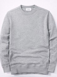 6185-Daıly Gri Bisiklet Yaka İnce Sweath