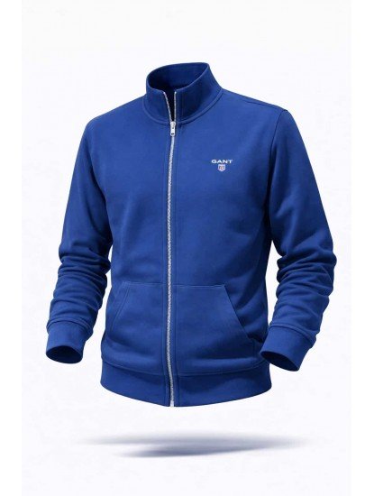 6226-GNT İndigo Dik Yaka Fermuarlı Sweath