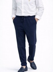 8314-VLBQN Lacivert Keten Pantolon