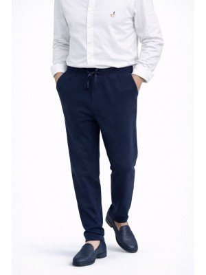 8314-VLBQN Lacivert Keten Pantolon