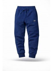 8442-LCS Saks Mavisi Sol Önde  Nakışlı Pike Kumaş Eşofman