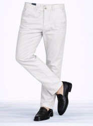 8601-Lora Piano Bej Pamuklu Pantolon