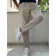 8650-NTWRK Vizon Rengi Regular Fit Keten Pantolon