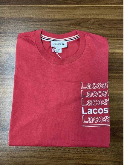 8699- LCST Gül Kurusu Baskılı Bisiklet Yaka T-shirt