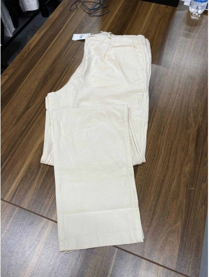 8711- Bymn Krem Dimi Pantolon