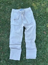 8763-JC Vizon Keten Pantolon