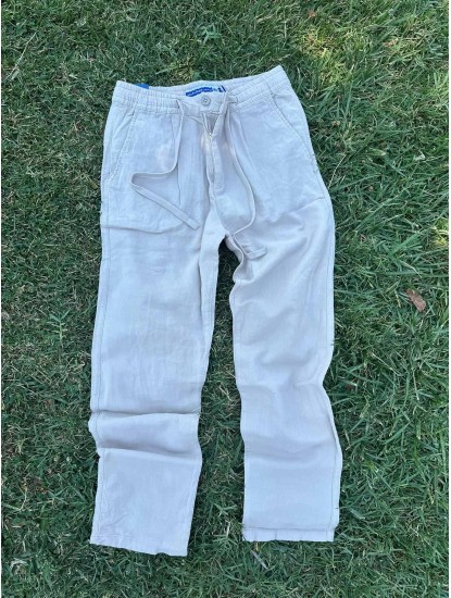 8763-JC Vizon Keten Pantolon