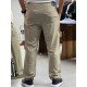 8766-JC A.Yeşil  Keten Pantolon