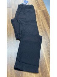 8767-JC Siyah Keten Pantolon