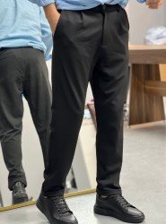 8773-NTW Siyah Slim Fit Pantolon