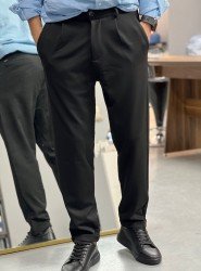 8773-NTW Siyah Slim Fit Pantolon