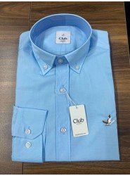 8810- BYMN Comfort Fit Gök Mavisi Pamuk Gömlek