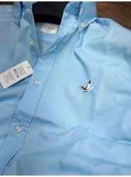 8810- BYMN Comfort Fit Gök Mavisi Pamuk Gömlek