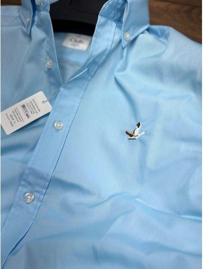 8810- BYMN Comfort Fit Gök Mavisi Pamuk Gömlek