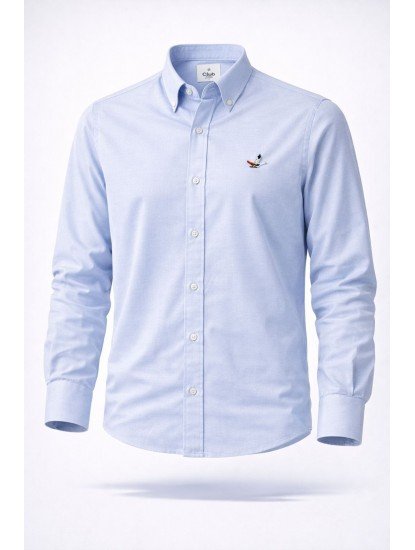 8814- BYMN Comfort Fit A. Mavi Pamuk Gömlek