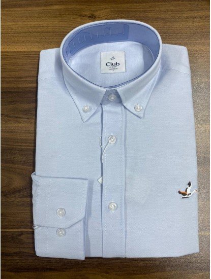 8814- BYMN Comfort Fit A. Mavi Pamuk Gömlek