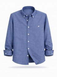 8818- BYMN Comfort Fit A.Lacivert Pamuk Gömlek