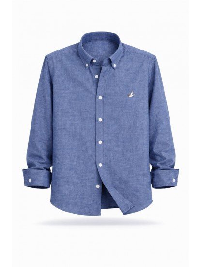 8818- BYMN Comfort Fit A.Lacivert Pamuk Gömlek