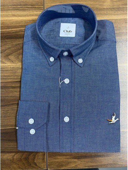 8818- BYMN Comfort Fit A.Lacivert Pamuk Gömlek