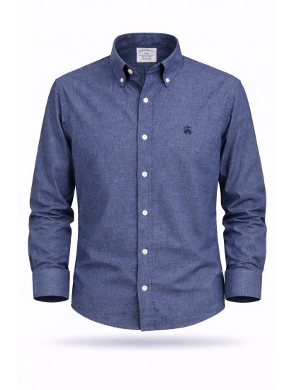 8925-Brooks Brothers Kot Rengi Pamuklu Regular Fit Gömlek