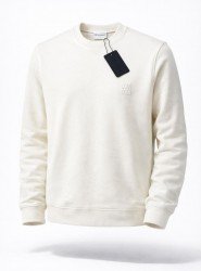 8963-NTW Ekru Bisiklet Yaka Sweath