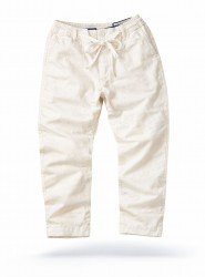 9134-Jacob Cohen Ekru Keten Rahat Kalıp Pantolon