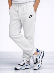 9088-NK Ekru Paçası Lastikli Eşofman Altı